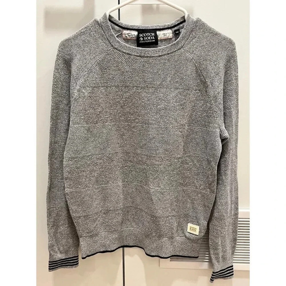 Scotch & Soda Amsterdam Mens Long Sleeve Linen Blend Pullover Sweater small - Picture 1 of 4